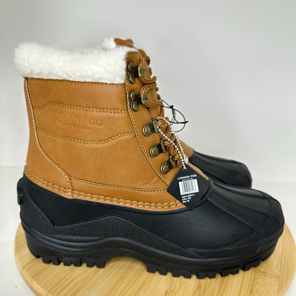 London Thinsulate Insulated Fog Farrell Snow Boot Lace Up Winter Waterproof NEW